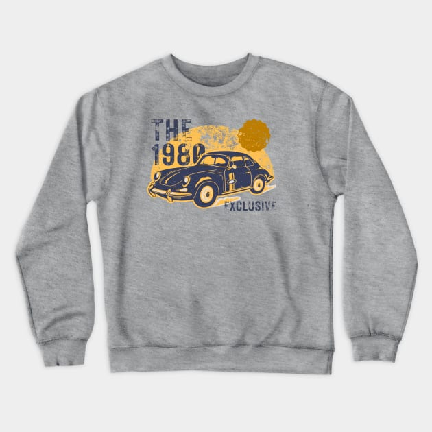 Retro 80s Vintage Car Crewneck Sweatshirt by Xtian Dela ✅